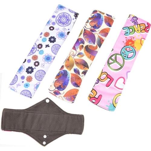 30cm*18cm Cloth Mama Menstrual Sanitary Nappy Towel Pad Reusable Washable Panty Liner Women Feminine Hygiene Sanitary Pad Bamboo
