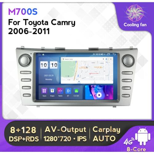 4G Lte DSP RDS Android 11 2Din Car Radio Multimedia Receiver Player For Toyota Camry 40 2006-2011 Navigation GPS Audio WIFI BT