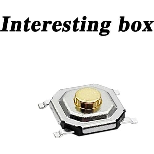 Free shipping TS-C005 key touch switch 4*4*1.8 patch four-legged copper head high temperature resistant DIY handmade accessories