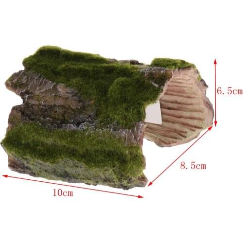 Tree Bark Bends - Resin Aquarium Reptile House for Aquarium Reptile Tanks or Asa Household Decor