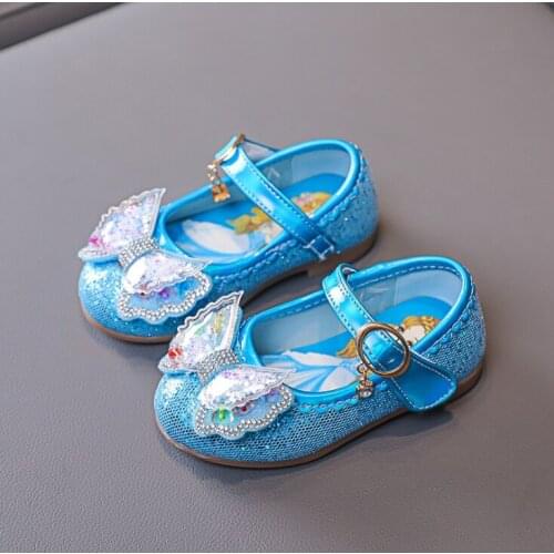 Childrens Pearl Princess Shoes 2021 New Spring Autumn Girls Casual Shoes Bow-knot Kids Breathable Soft-soled Shoes Fashion Cute