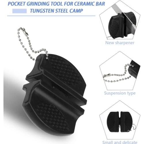 Home And Outdoor Used Mini Ceramic Rod Tungsten Steel Camp Pockets Kitchen Knife Sharpener Protable Sharpening Tool