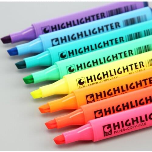 Kawaii Triangle Nib Watercolor Ink Pen Marker Highlighter Student Graffiti School Office Supplies Stationery Papeleria sl1235