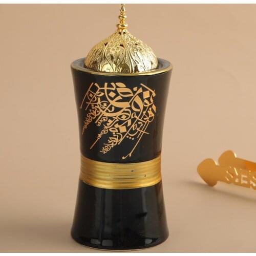 Ceramics Incense Burner Stick Holder Creative Arabic Resin Middle East Incense Burner Set Home Decoration Crafts Christmas Gift