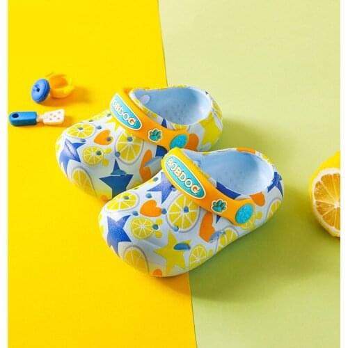 Toddler Slippers Girls Boys Summer Print Graffiti Geometric Baby Boy Slipper For 1 to 5 Years Cute Indoor Shoes Round Light 2021
