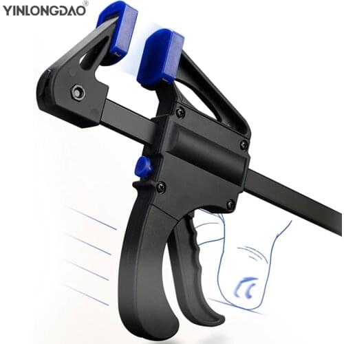 New Style 4 Inch Woodworking F Clamp Clip Hard Grip Quick Ratchet Release DIY Carpentry Hand Vise Tool 2/3/4PCS