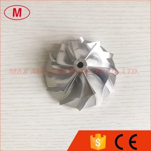 Reverse 6+6 blades 57.04/76.13mm high performance turbomilling/aluminum 2618/billet compressor wheel