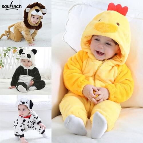 Children 1-3 Years Costumes Baby Anime Cosplay Suit Warm Soft Pajamas Funny Cute Animals Kigurumis
