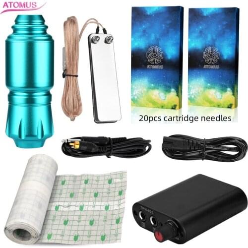 Tattoo Kit Professional Tattoo Machines Gun and Tattoo Power Supply for Beginner Body Art Permanent Makeup