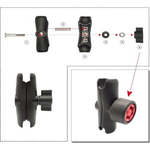Anti Theft Pin-Lock Security Knob Key for RAM Mount 1" Arm Socket Phone Holder 24BB