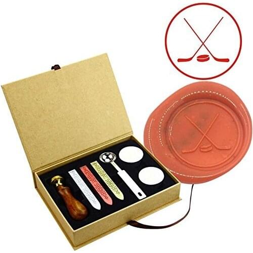 Ice Hockey Sports Wax Seal Stamps Set Brass Stamps Birthday Gift Stamps Custom Wedding Invitation Envelope Sealing Stamps