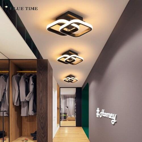 Modern Led Ceiling Lamp Home Lustre Black White Ceiling Light For Living room Bedroom Corridor Light Balcony Light Luminaires