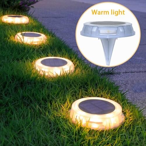 Solar Led Light Outdoor Ground Light Wall Lamp Solar Light 12 Led Lamp Solar Garden Lights Ip67 Waterproof Street Garland Lights