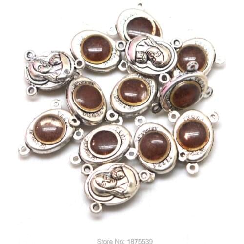 TERRA Rosary Center Connector Madonna Child Jesus