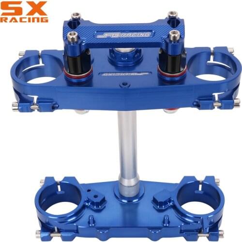 Upper Lower Triple Tree Clamps Steering Stem Handlebar Riser Mount Clamp For Yamaha WR250F WR450F YZ250 YZ450F YZ250FX YZ450FX