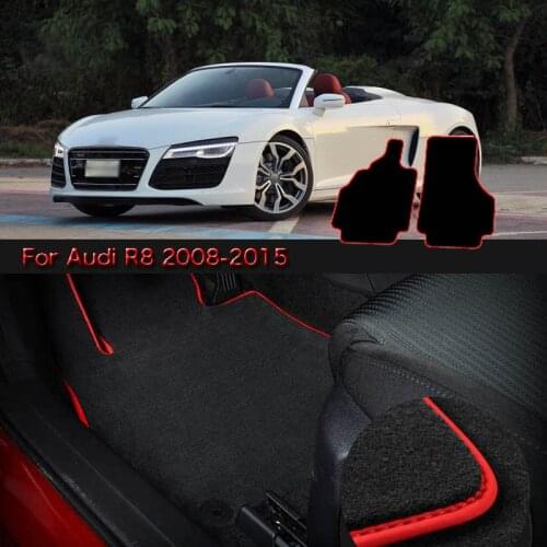 Savanini High Quality Soft Nylon Custom Made Non Slip Heavy Duty Floor Carpet Mat Rugs For Audi R8 2008-2015