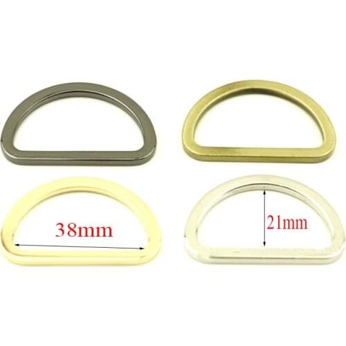 1 1/2inch (38mm inner diameter) Nickel alloying D-rings 50pcs