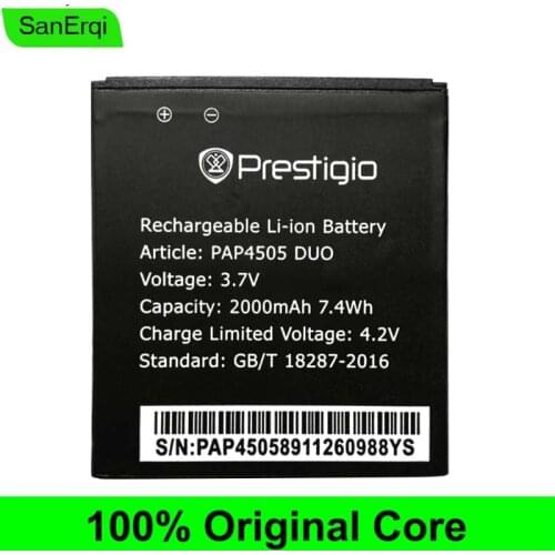 2000 mAh Replacement Li-ion Battery For Prestigio MultiPhone PAP4505 DUO 4505 Battery