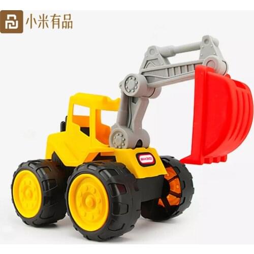 6 Models Engineering Cars mini Diecast Plastic car Construction Vehicle Excavator Model toys for children with toy boys gift