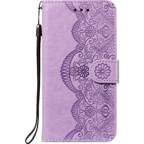 Flower Vine Embossed Pu Leather Phone Case for Xiaomi Redmi K40 Card Slot Wallet Photo Frame Kickstand Back Cover