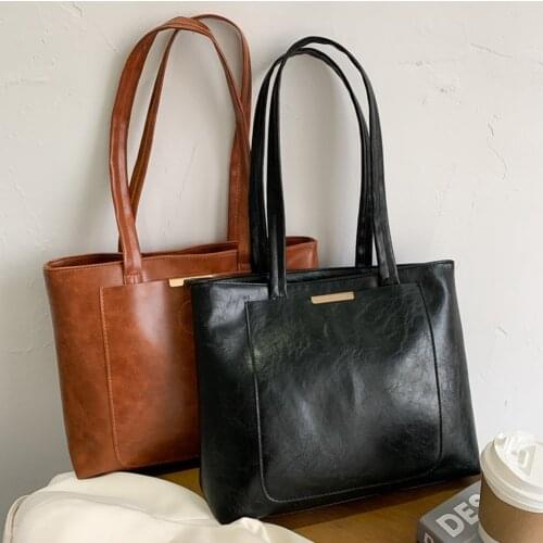 Designer PU Leather Shoulder Bags for Women 2020 High Capacity Handbags Travel Luxury Hand Bag Female Shoulder Bags For Women