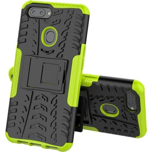 For OPPO A5 A83 Realme 2 F5 F7 F9 Cover Case Armor Silicone Rugged Hard Plastic Case For OPPO F5 F7 F9 With Holder