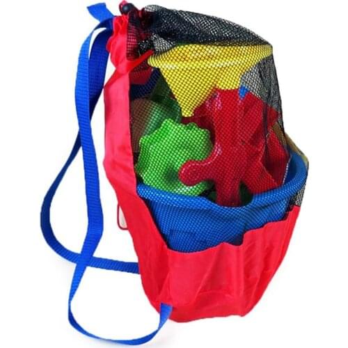 Summer Baby Sea Storage Mesh Bags For Children Kids Beach Sand Toys Water Fun Sports Bathroom Clothes Towels Backpacks Gift