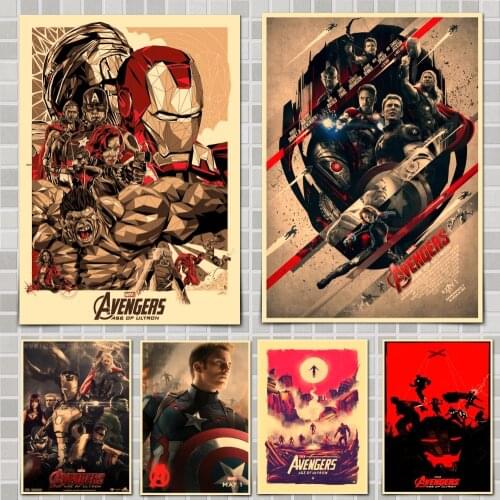 Marvel Movie Avengers Age Of Ultron Movie Poster Wall Stickers For Home Room Bar Decor Art Room Decoration