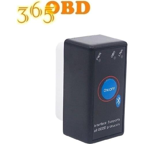 OBD2 Bluetooth Interface Mini ELM327 V1.5 Supports All OBD2 Protocols Power Switch ELM 327 V1.5 Android/PC