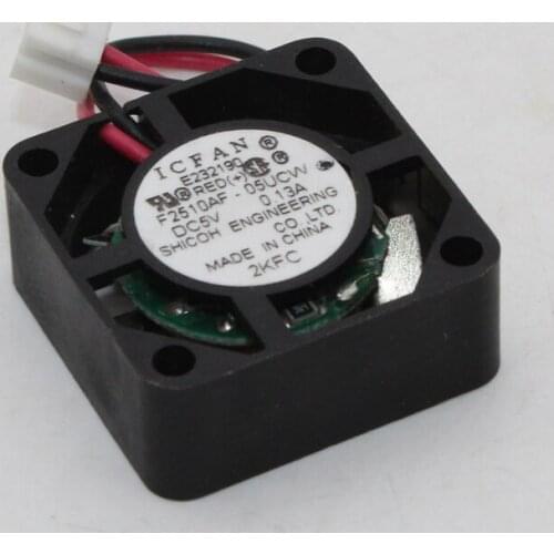 New F2510AF-05UCW For icfan 2510 5V 0.13A 2.5cm Mute Max Airflow Rate axial Fan