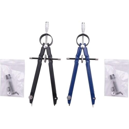 New-Professional Compass with Lock, Compass for Geometry, 6inch Spring Bow Compass, Precision Compass Math, Drafting Compass, Co