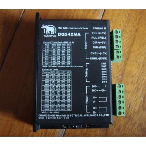 Superior quality! 1pc Stepper Digital Driver DQ542MA 50V 4.2A 128 Microsteps for Nema 23 stepper motor of wantai