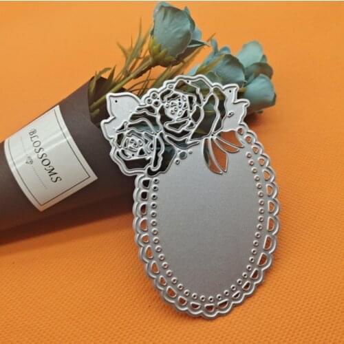 Roses, picture frames, lace metal cutting dies template for DIY scrapbook decoration DIY paper embossed card