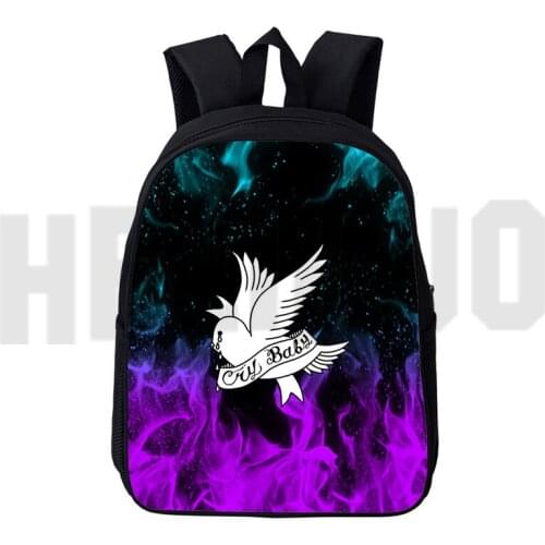 3D Print Lil Peep Backpack Rapper Anime Children Lil Peep Bag 12/16 Inch Cartoon Schoolbags for Teenager Girl Sac A Dos 2021