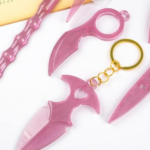 Knife Silicone Mold Contact-Free Press Elevator Buttons, DIY Materials, Three-Dimensional Knife Mold Silicone Door Opener Key