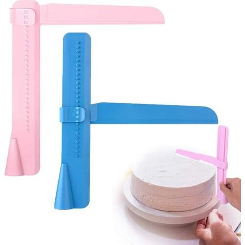 Cake Scraper Smoother Plastic Baking Cake Adjustable Baking Cake Smoother Fondant Spatulas Cream Edge Decorating DIY Bakeware