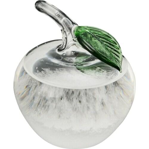 Weather Forecast Glass Water Bottle Base Christmas Table Decoration for Home Office JW