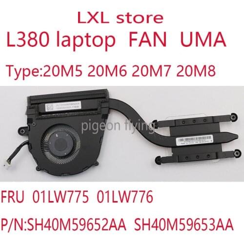 L380 FAN for Thinkpad L380 L380YOGA radiator 20M5 20M6 20M7 20M8 FRU 01LW775 01LW776 SH40M59652AA SH40M59653AA 100% test OK