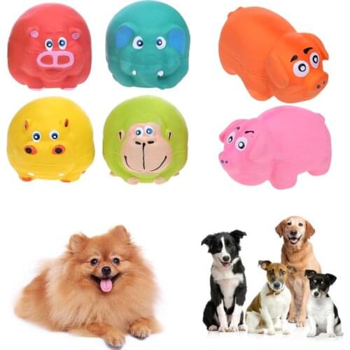 1PC Latex Dog Molars Toy Bite Resistant Animal Dog Sound Ball Toys for Dog Pets Animals Playing Dog Products