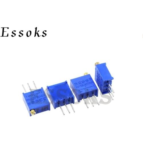 10pcs 3296W 3296 10 50 100 200 500 1K 2K 5K 10K 20K 50K 100K 200K 500K 1M ohm W103 103 104 10R 50R 100R 200R 500R Potentiometer