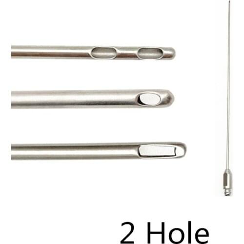 2 Holes Liposuction Cannula stardard/Flat head Double hole Micro Cannula Fat transfer tools