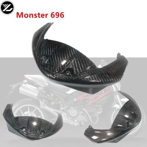 Motorcycle Accessories Headlights Beak Fender Watermark Carbon Fiber for ducati monster 696 2009-2015 2010 11 12 13 14 15