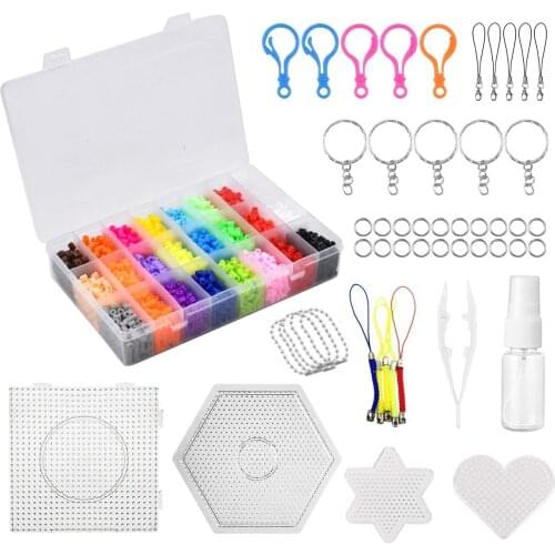 Besegad 4200pcs 24 Colors 5mm Water Sticky Beads with Accessories Kit for Kids Children DIY Crafting Educational Toys