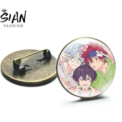Anime SK8 The Infinity Brooches Cartoon Pattern Collection Handmade Glass Badges Fashion Jackets Schoolbag Lapel Pins Souvenir