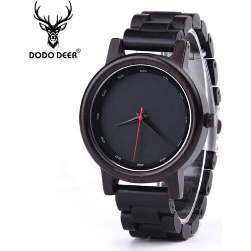 DODO DEER Simple Quartz Casual Watches Male Generous Delicate Man Engrave Csutom Name Logo Vintage Wristwatch Men DIY Gift