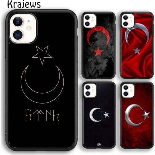 Krajews Turkey Turkish Flag Phone Case Cover For iPhone 5s 6s 7 8 plus X XS XR 11 12 pro max Samsung Galaxy S7 S8 S9 S10 Plus