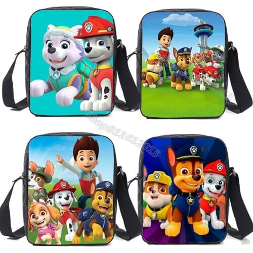 Paw Patrols Children Shoulder Bag Boy Girl Cute Cartoon Crossbody Satchel Kid Fashion Casual Travel Messager Bag Birthday Gift