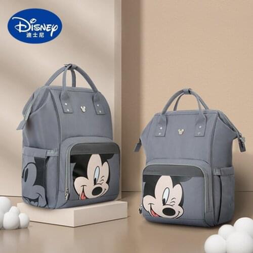 Disney Mickey Minnie diaper bag cute mommy bag fashion backpack large capacity multifunctional dry and wet separation backpack