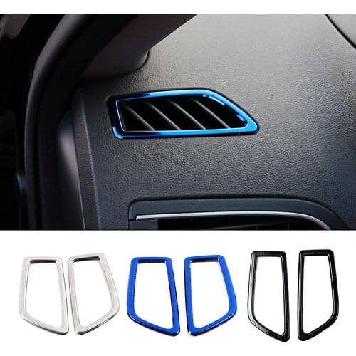 For Renault Koleos 2017-2020 Dashboard Air Conditioning AC Outlet Vent Frame Cover Trim Stainless Steel For Samsung QM6