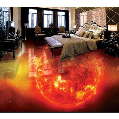 Custom photo floor wallpaper 3d PVC waterproof floor Home Decoration Custom Photo self-adhesive 3D floor